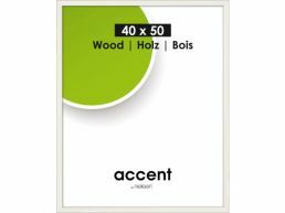 Nielsen - Accent Wood - cadre photo - 40 x 50 cm - blanc
