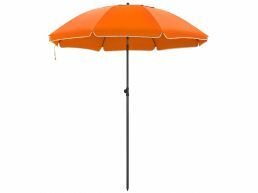 Parasol - Ø 180 cm - octogonal - inclinable - avec sac de transport - orange