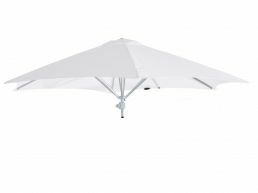 Umbrosa Paraflex parasol hexagonal Ø 270 cm sans bras solidum natural