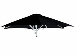 Umbrosa Paraflex parasol Ø 270 cm sans bras sunbrella black
