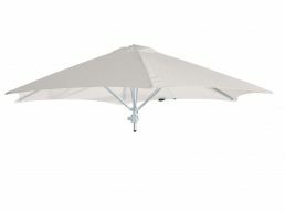 Umbrosa Paraflex parasol hexagonal Ø 270 cm sans bras solidum canvas