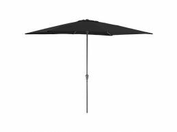 Parasol droit en aluminium - 200x300 cm - noir