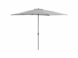 Parasol droit en aluminium - 200x300 cm - gris clair