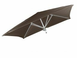 Umbrosa Paraflex parasol carré 190x190 cm sans bras solidum taupe