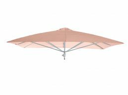 Umbrosa Paraflex parasol carré 230x230 cm sans bras sunbrella blush