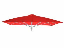 Umbrosa Paraflex parasol carré 230x230 cm sans bras sunbrella pepper
