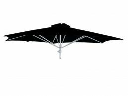 Umbrosa Paraflex parasol hexagonal 300 cm sans bras sunbrella black