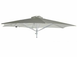 Umbrosa Paraflex parasol hexagonal 300 cm sans bras solidum grey