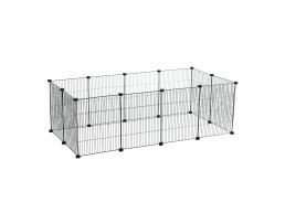 Cage métallique - pour cochon d'inde, lapin ou rongeur - noir