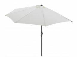 Demi-parasol de balcon - Ø 300 cm - blanc cassé