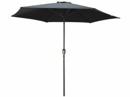Parasol droit en aluminium - Ø 300 cm - noir