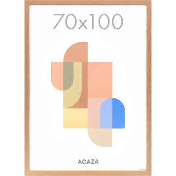 Cadre photo - cadre interchangeable pour posters - cadre pour affiches de 70x100 cm - cadre photo en bois MDF - chêne chaud