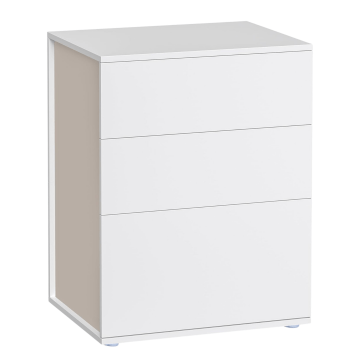 Table de chevet – montage ultra-rapide sans outils – blanc – moderne