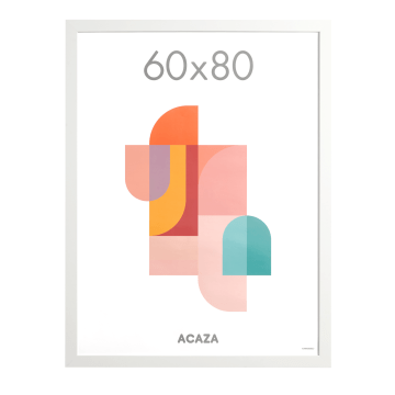 Cadre photo – cadre interchangeable – cadre pour photo – 60x80 cm – MDF – bois – blanc