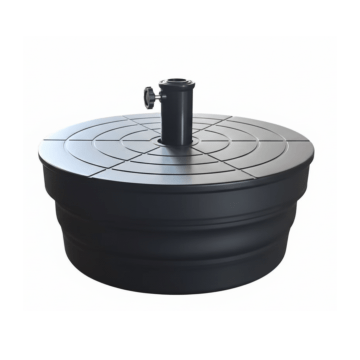 Pied de parasol – jusqu’à 48 kg – noir – parasol droit 38 ou 48 mm – pied de parasol premium – dalles pour parasol – base de parasol – pieds de parasol