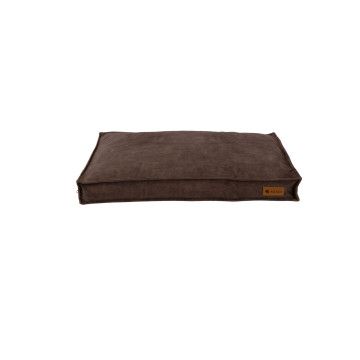 Coussin pour chien – Panier pour chien – Lit pour chien – 75 x 50 cm – Marron – 100 % matériau recyclé – Lavable