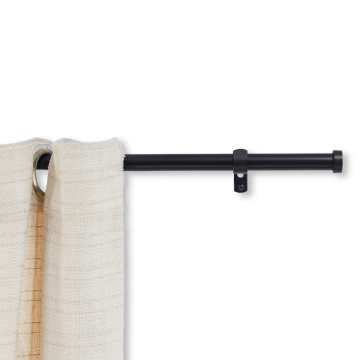 Tringle à rideau extensible - tringle à rideau - tringle de 125-240 cm - noir