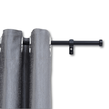 Tringle à rideau extensible - tringle à rideau - tringle de 240-360 cm - noir mat