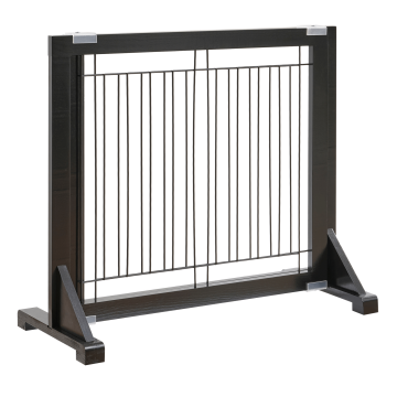 Barrière pour chien – barrière d’escalier pour chien – 108 × 61 × 31 cm – noir