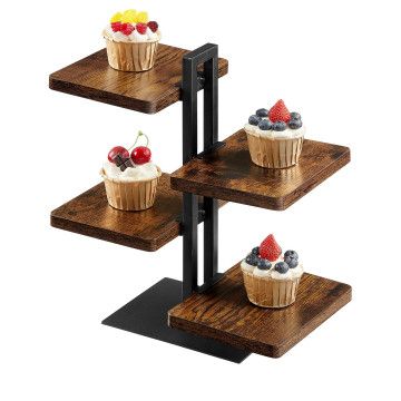 Tour de service 4 pièces - service de table - vintage brown