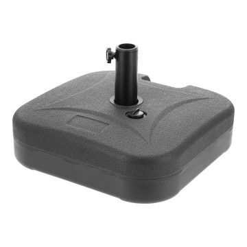 Pied de parasol – dalles de parasol – bases de parasol – jusqu'à 24 kg – noir – pied de parasol carré – base de parasol