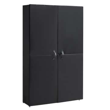 Schoenenkast – schoenenrek – met magnetische sluiting – 8 niveaus– tot 40 paar schoenen – zwart