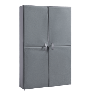 Armoire à chaussures – étagère à chaussures – avec fermeture magnétique – 8 niveaux – jusqu’à 40 paires de chaussures – gris