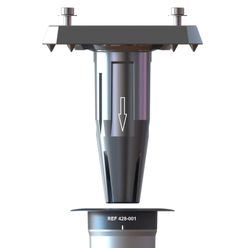 Gard & Rock - base réglable - pour parasol déporté - gris argenté