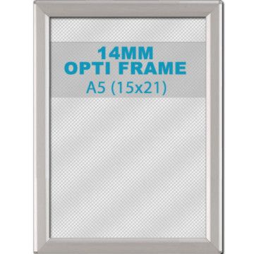 Cadre clic-clac - 14 mm - A5 15 x 21 cm - gris argenté