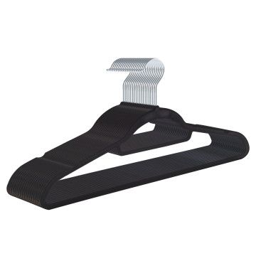 Cintres - antidérapant - 20 pièces - noir