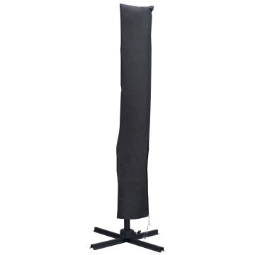 Housse de parasol - avec fermeture éclair - pour parasol déporté 250x250 cm - gris foncé