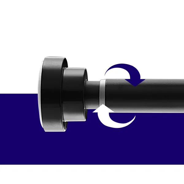 Feligio Lot De 3 Tringles à Rideaux - Sans Perçage - Blanc - Extensible