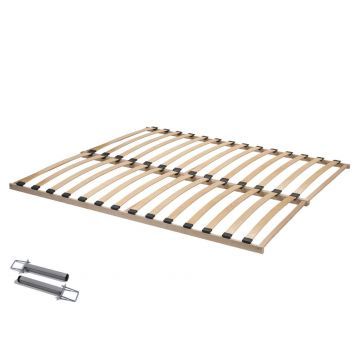 Sommier à lattes - Flex Basic - 140 x 200 cm (2x 70 x 200 cm) - bois d'hêtre