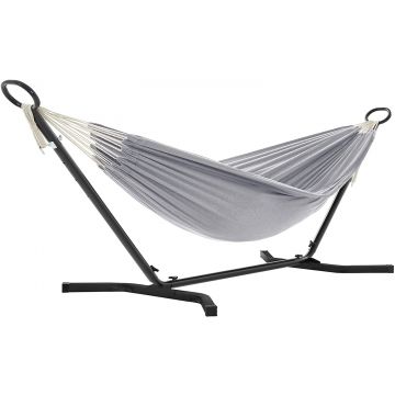 Hamac - avec support - 210x250 cm - gris