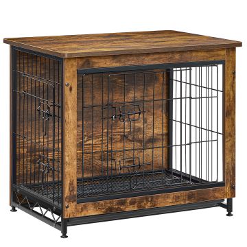 Cage pour chien – niche – banc pour chien – 69 x 51 x 60 cm – brun vintage – cage pour chien
