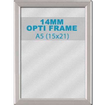 Cadre clic-clac - 14 mm - A5 15 x 21 cm - gris argenté