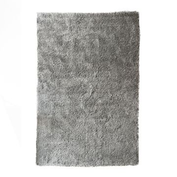Tapis Élégant en Polypropylène Gris - Conçu en Belgique, Compatible Chauffage au Sol