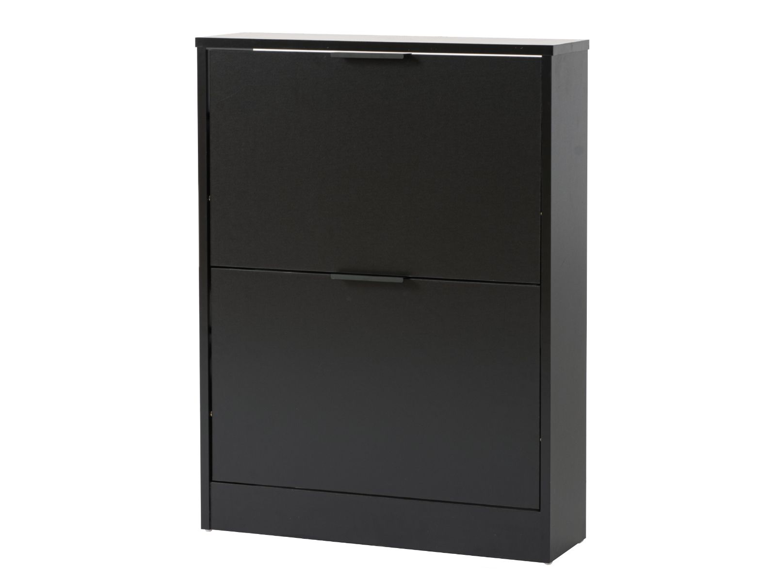Meuble à chaussures – étagère à chaussures – armoire à chaussures avec portes – 58,5 x 17 x 77,5 cm – noir
