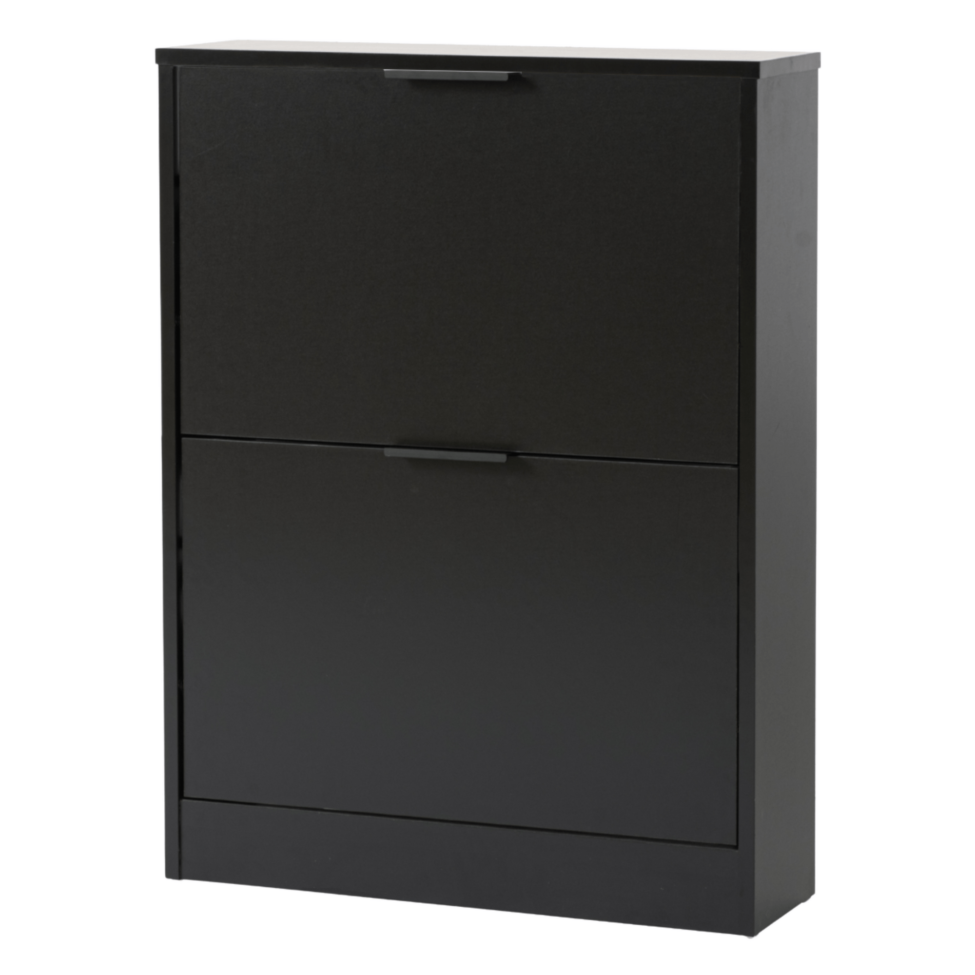 Meuble à chaussures – étagère à chaussures – armoire à chaussures avec portes – 58,5 x 17 x 77,5 cm – noir