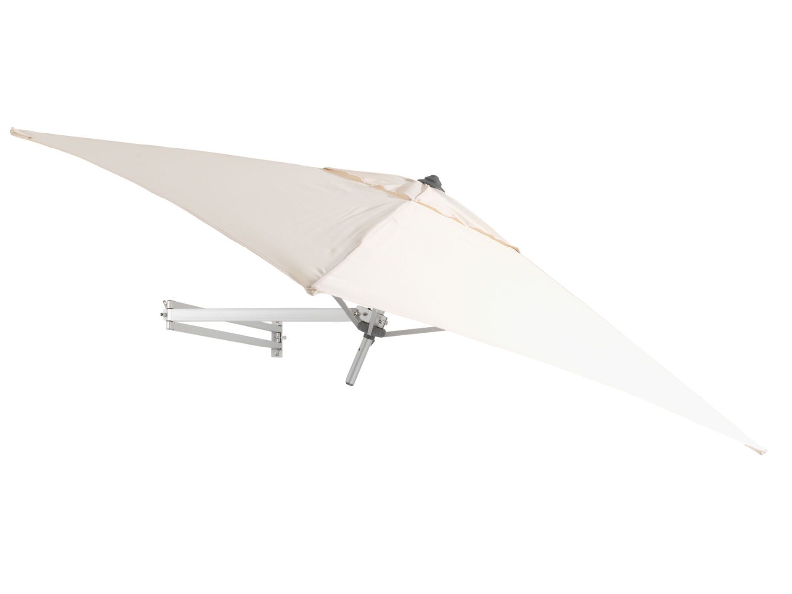 Easysol - parasol mural - carré - 200 x 200 cm - écru