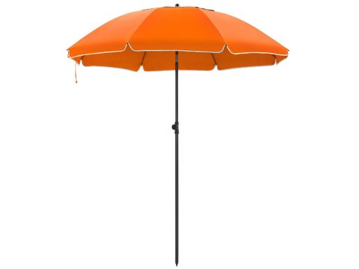Parasol - Ø 180 cm - octogonal - inclinable - avec sac de transport - orange