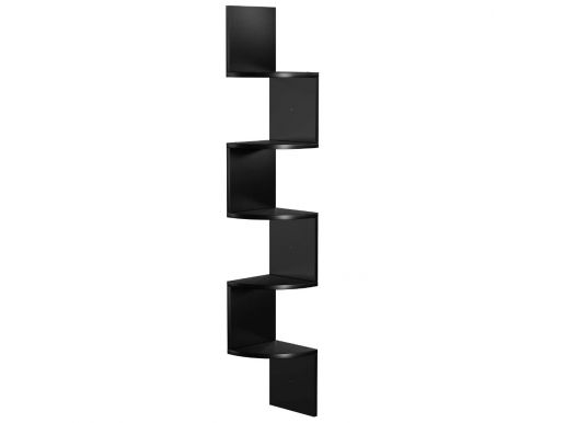 Bibliothèque - zigzag - 20x127,5x20 cm - noir