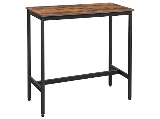 Deuxième chance - Petite table de bar - look industriel - 100x90x40 cm - brun vintage