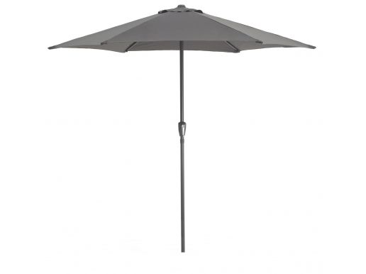 Parasol droit en aluminium - Ø 270 cm - gris foncé
