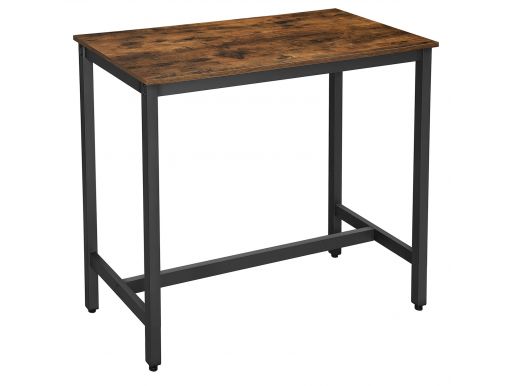 Table haute de bar - 120x105x60 cm - vintage brun 