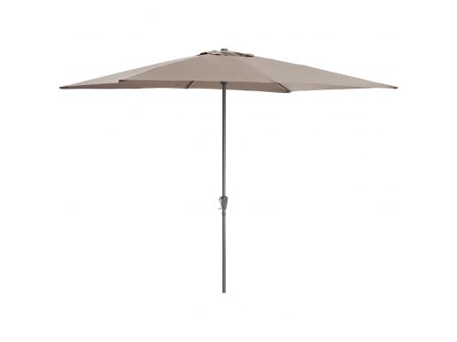 Parasol droit en aluminium - 200x300 cm - taupe
