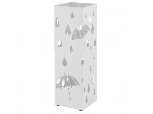 Deuxième chance - Porte-parapluie en métal - avec bac de récupération d'eau - blanc