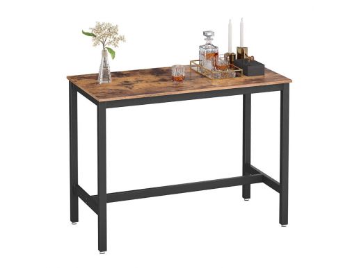Deuxième chance - Table de bar mi-hauteur - vintage - 120x90x60 cm - vintage brun 