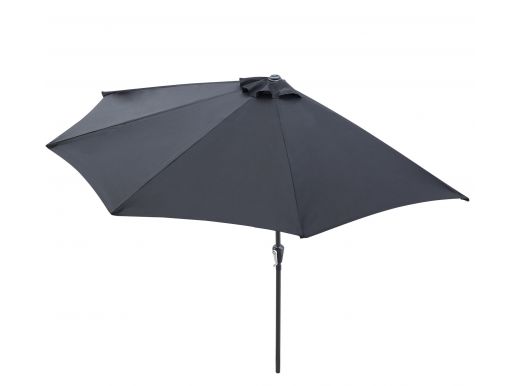 Demi-parasol de balcon - Ø 300 cm - noir
