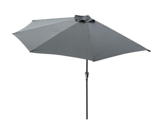 Demi-parasol de balcon - Ø 300 cm - gris foncé